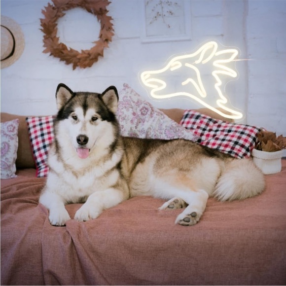 Lone Wolf Neon Sign Animal Lover Wilderness Nature Outdoor Light LED UnisexDecor - Picture 3 of 7